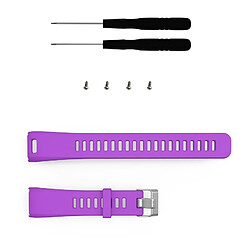 Wewoo Bracelet pour montre connectée Dragonne Sport en silicone Garmin Vivosmart HR 1 Violet pas cher