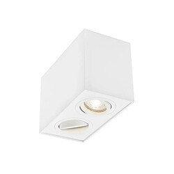 NOVA LUCE Plafonnier RENDE Sable Blanc GU10 20 W H9 