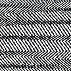 Coussin avec Rembourrage ZigZag Breda Kuatéh Noir et Blanc 60x60 cm pas cher