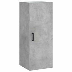 Maison Chic Armoire murale,Meuble de Rangement pour salon,cuisine gris béton 34,5x34x90 cm -MN47944