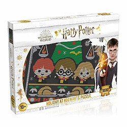 Winning Moves Harry Potter - Christmas Jumper Holiday at Hogwarts Puzzle (1000 pcs) 