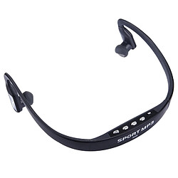 Avis Wewoo Casque Bluetooth Sport noir pour les smartphone et iPad ordinateur portable MP3 ou autres périphériques audio, stockage maximum de carte SD: 32 Go étanche à la transpiration stéréo sans fil écouteurs intra-auriculaires avec micro-carte SD,