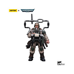 Joy Toy Warhammer 40k - Figurine 1/18 Astra Militarum Cadian Command Squad Veteran with Master Vox 12 cm 