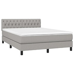 Avis Sommier à lattes,Cadre à lattes de lit et matelas et LED pour Adulte Gris clair 140x190 cm -MN42560