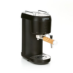 Machine à Café Espresso Semi Automatique Caprizze Hikari 1400W 20 bars avec Vaporisateur et Mousseur USB inclus Noir Mat 