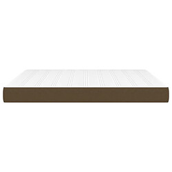 Avis vidaXL Matelas de lit à ressorts ensachés Marron foncé 180x200x20 cm