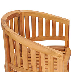 Acheter vidaXL Chaises en forme de banane lot de 2 Bois de teck solide