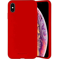 Mercury Coque Goospery Liquid Silicone Compatible avec iPhone 13, Housse de Protection Anti-Chocs Étui Silky-Soft Touch Full Body avec Doublure en Microfibre Douce (Red)