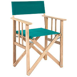 Lona Fauteuil pliable réalisateur en eucalyptus vert.