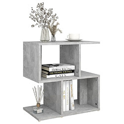 Acheter Maison Chic Table de chevet,Table de nuit,Table d'appoint pour salon Gris béton 50x30x51,5 cm Aggloméré -MN95289