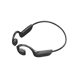 LUUCOZK Écouteurs à conduction osseuse G-100 Casque Bluetooth 5.0 compatible avec microphone - Noir 