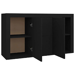 Acheter vidaXL Buffet Noir 120x36x69 cm Bois d’ingénierie