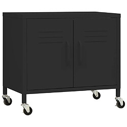 vidaXL Armoire de rangement Noir 60x35x56 cm Acier