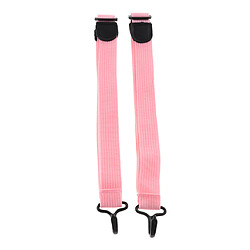 2pcs kit de sangles de ukulélé en nylon ajustable pour accessoire de guitare ukulélé rose