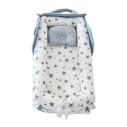 Lit De Nid De Lit Bébé Nouveau-né Portable Pour Garçons Filles Lit De Voyage Berceau Gris étoile lit de bébé nouveau-né lit co sleeper lounge berceau