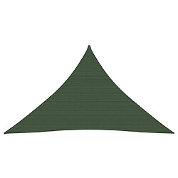 vidaXL Voile d'ombrage 160 g/m² Vert foncé 3x3x4,2 m PEHD 