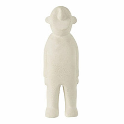 Paris Prix Statuette Déco en Bois Ngurah 40cm Blanc 