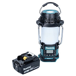 Makita DMR056G1 Radio sans fil 18V FM DAB+ avec lanterne 360° et lampe de poche IP65 + 1x Batterie 6,0 Ah - sans chargeur 