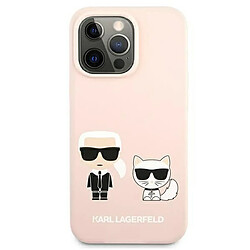 Acheter Karl Lagerfeld Slilicone Karl & Choupette Magsafe - Coque pour iPhone 13 (Rose)