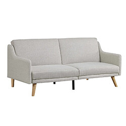 Concept Usine Canapé convertible scandinave 3 places gris clair ESTER pas cher