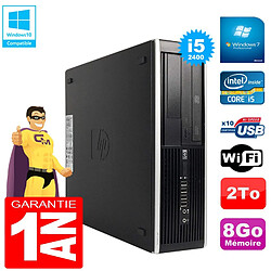 PC HP Compaq Pro 6300 SFF I5-2400 RAM 8Go Disque 2To Graveur DVD Wifi W7 · Occasion 