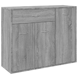 Maison Chic Buffet,Meuble de Rangement,commode pour salon,Cuisine Sonoma gris 88x30x70 cm Bois d'ingénierie -MN34127