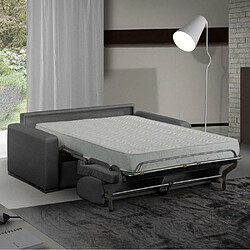 Inside 75 Canapé convertible express MASTER couchage 120cm matelas 18cm sommier lattes RENATONISI microfibre gris graphite