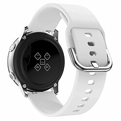 Riffi Bracelet en silicone Riff pour Samsung Galaxy Watch d'une largeur de 22 mm Blanc