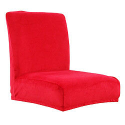 Avis Couverture De Tabouret De Bar Avec Couvre-tabouret à Dossier Bas Et Stretch, Rouge