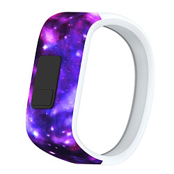 Avis Wewoo Bracelet pour montre connectée Dragonne Sport en silicone avec motif Nébuleuse Garmin Vivofit JRTaille Petit Violet