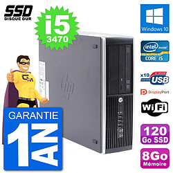 PC HP Compaq Pro 6300 SFF Intel i5-3470 RAM 8Go SSD 120Go Windows 10 Wifi · Occasion 