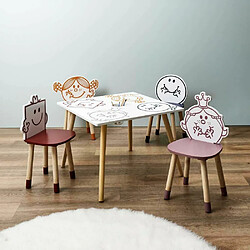 Table pour enfants avec pot à crayon intégré Monsieur Madame.