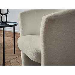 Lisa Design Kori - fauteuil cabriolet - en tissu bouclette tendance pas cher