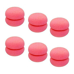 cheveux bigoudis magique cheveux courts 2x Pack de Pack D'éponge élastique, Boulgeurs de Billes, Curlers de Cheveux, Pain Rose