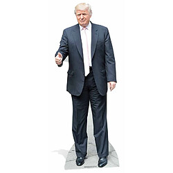 Star Cutouts Figurine en carton Donald Trump (cravate rose) 188 cm 