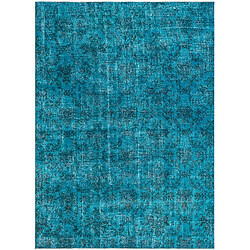 Vidal Tapis de laine 277x203 Bleu Ultra Vintage