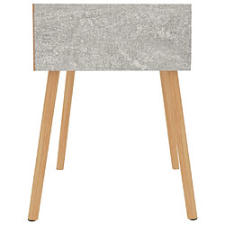 Avis vidaXL Table de chevet Gris béton 40x40x56 cm Bois d'ingénierie