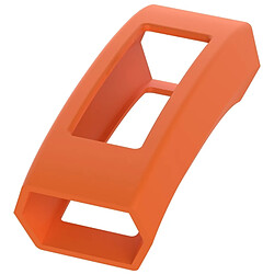 Wewoo Protection écran Dispositif portable intelligentétui de en silicone de couleur unie pour FITBIT Alta / HR Orange