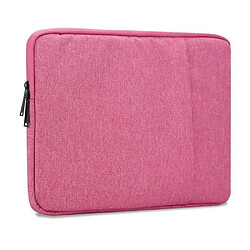 Cadorabo Sacoche de protection ordinateur portable / tablette 15.6 pouces Cadorabo Sacoche de protection pour ordinateur portable / tablette 15.6 pouces en ROSE - Sacoche pour ordinateur portable en tissu avec doublure en velours et compartiment avec fermeture éclair anti-rayures