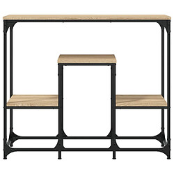 Avis vidaXL Table console chêne sonoma 89,5x28x76 cm bois d'ingénierie