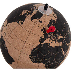 Avis Pt' Globe terrestre en liège World 15 x 20 cm.