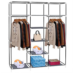 Avis ARMOIRE DE RANGEMENT PENDERIE DRESSING 9 ETAGERES AVEC HOUSSE-150X45XH172CM+Urban Living