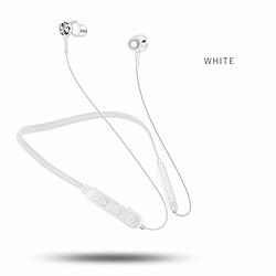 G04 Oreillette Bluetooth Intra-Auriculaire Appel Mains Libres Suspendus Cou Musique Sport Bouchons Blanc Sac D'Opp 