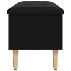 Maison Chic Banc de rangement | Meuble de rangement d'Entrée | Coffres d'Intérieur noir 102x42x46 cm bois d'ingénierie -MN82610 pas cher