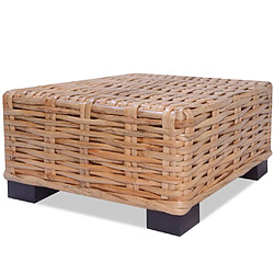 vidaXL Table basse Rotin naturel 45x45x30 cm