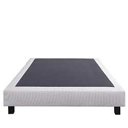 Acheter LUXURY LITERIE Ensemble matelas Sérénité 140x190 cm + sommier gris ep20cm + 2 oreillers + couette + Tête de Lit