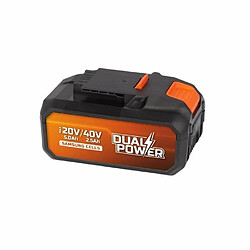 Batterie au lithium rechargeable Powerplus Dual Power Powdp9037 20 V 2,5 Ah 5 Ah Litio Ion 40 V