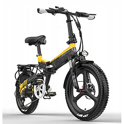 Autrement vélo électrique pliable G650 500W 48V 12.8AH 35KM/H-Jaune