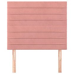 Avis Maison Chic Lot de 2 Têtes de lit design pour chambre - Décoration de lit Rose 100x5x78/88 cm Velours -MN59647