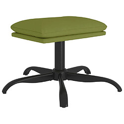 vidaXL Repose-pied Vert clair 60x60x36 cm Velours